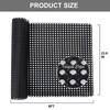 23.6" x 72" Plastic Cane Webbing for Basket Making, Black
