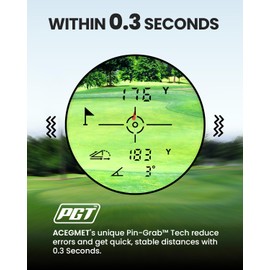 ACEGMET PF2C Golf Rangefinder with Slope, 0.3s Flag Pole Locking Vibration, ±1yd Accuracy, 870 Yards Rechargeable Laser Range Finder Golf, Golf Accessories for Men
