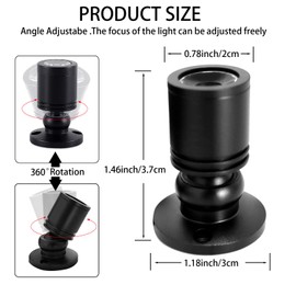 YUQIPEILEI USB-Powered Dimmable Mini Jewelry Display Lights, 6-Pack 1W Adjustable Mini Spotlights, Warm White Spotlight, Led Spotlight for Counter Cabinet Showcase with Brightness Control Switch