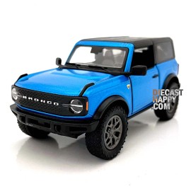 Kinsmart 2022 Ford Bronco Hard Top 1:34 Scale Diecast Model Blue by Kinsmart