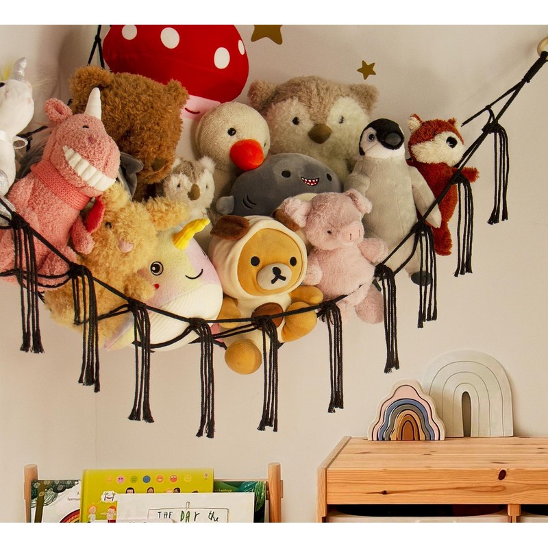 mirolam Teddy Hammock - Toy Storage Hammock for Stuffed Animals