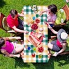 3PCS Gingham Checkered Tablecloth Camp Bachelorette Party Supplies Checkered Rectangle