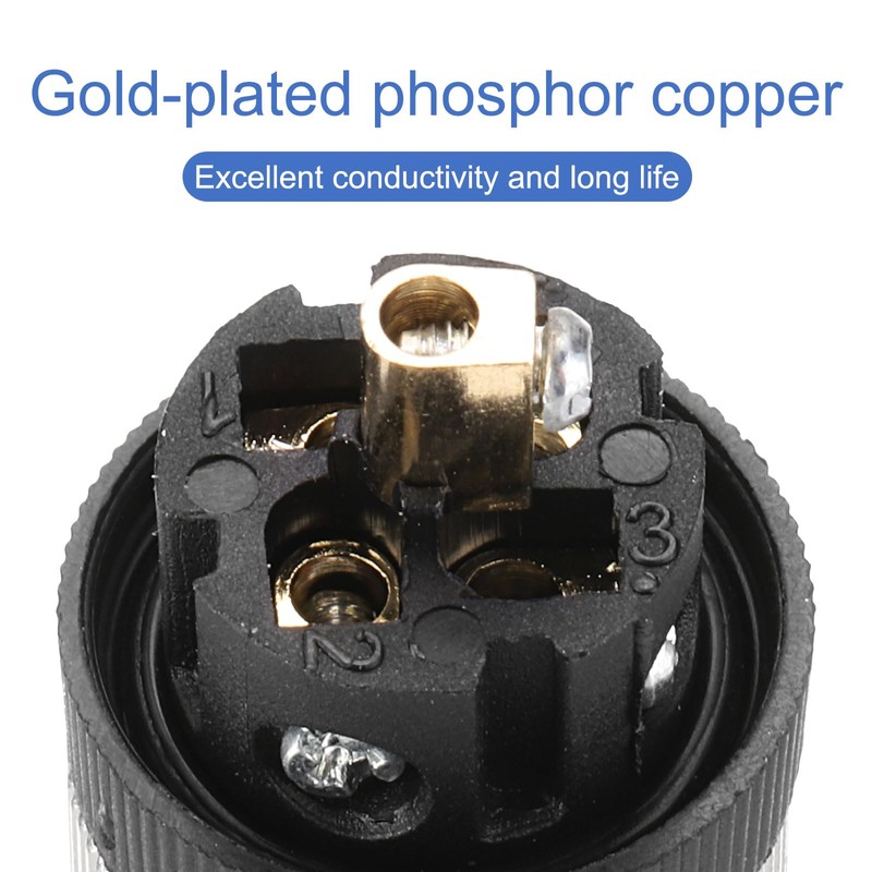 MECCANIXITY 5Pcs 5 Pin M12 Female Aviation Connector Wire Plug