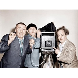 ART.COM Wall Photo RHYTHM AND WEEP, from left: Curly Howard, Moe Howard, Larry Fine, (aka The Three Stooges), 1946, 16" x 12"