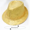 YeeHeen Sequin Hat for Men Women Western Fedora Hat Vintage