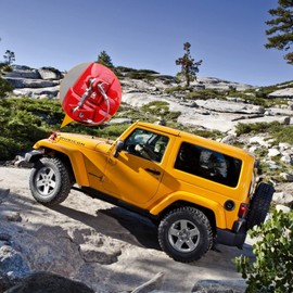 JK Stainless Steel Hood Latch with Adjustable Tension for 2007-2018 Jeep Wrangler JK JKU Safety Latch Kit (Red)