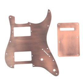 Guitars Copper HH Pickguard & Back Plate Tremolo Cavity Cover for ST Guitar