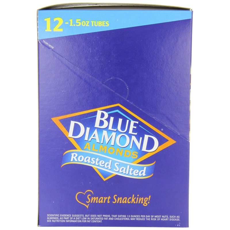 Blue Diamond Almonds, Roasted Salted, 1.5-Ounce Packages (Pack of 24)