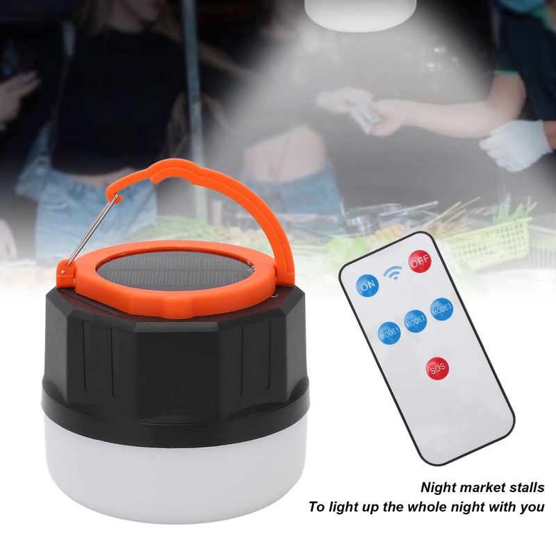 LED Solar Charging Bulb Lamp IPX4 Waterproof USB Rechargeable Super