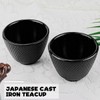 Mikily‘s 4 Pieces Japanese Cast Iron Tea Cup Set Handcrafted
