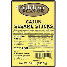Golden Flavor - Cajun Sesame Sticks - 30oz bags (2 Pack)