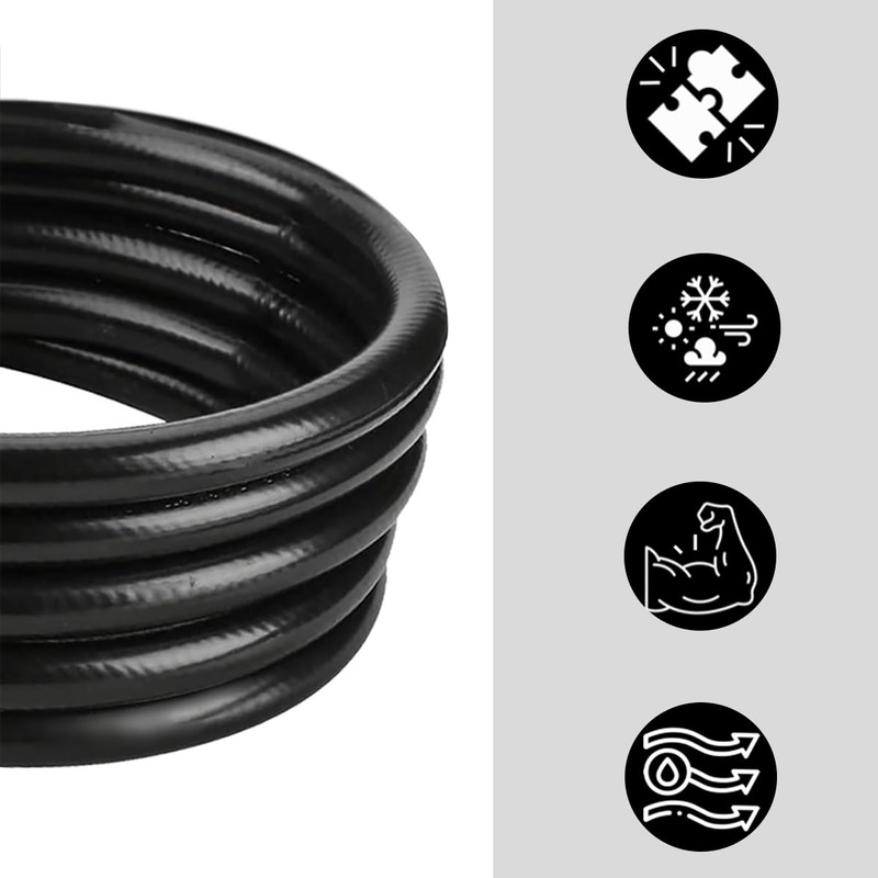 12 FT RV Propane Quick Connect Hose, 3/8 Female Flare