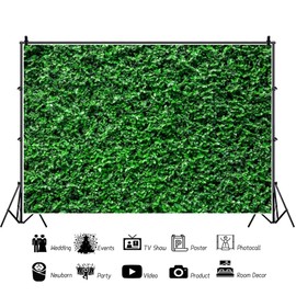Green Leaves Backdrop Nature Grass Photography Backdrops for Safari Dinosaur Birthday 1st 2nd Party Bride Baby Shower Wedding Decorations Photo Studio Prop