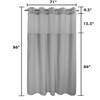River Dream Lake Wanaka Fabric Shower Curtain Set, Cotton Blend,
