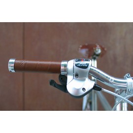 Brooks England Ltd handlebar stems handles 130 + 130 mm, antique brown, BLG4A07205