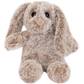 BRUBAKER Bunny Soft Toy With Floppy Ears - 7.1 Inches (18 cm) Plush Bunny for Kids - Soft Toy Soft Bunny - Plush Toy Grey Brown