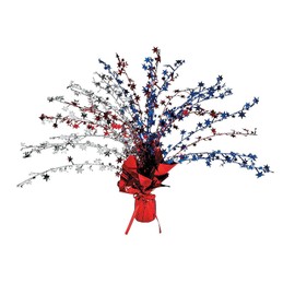 Patriotic Foil Burst Decoration for Fourth of July - Party Decor