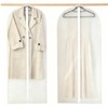 2PCS 60x140cm Garment Bags, Dust Proof Dress Clothes Storage Covers