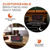 Caliber Digital Projection Alarm Clock - LED Clock with Rotating