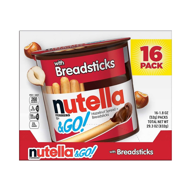 Nutella and Go Spread With Breadsticks, 1.8 Ounce (Pack of