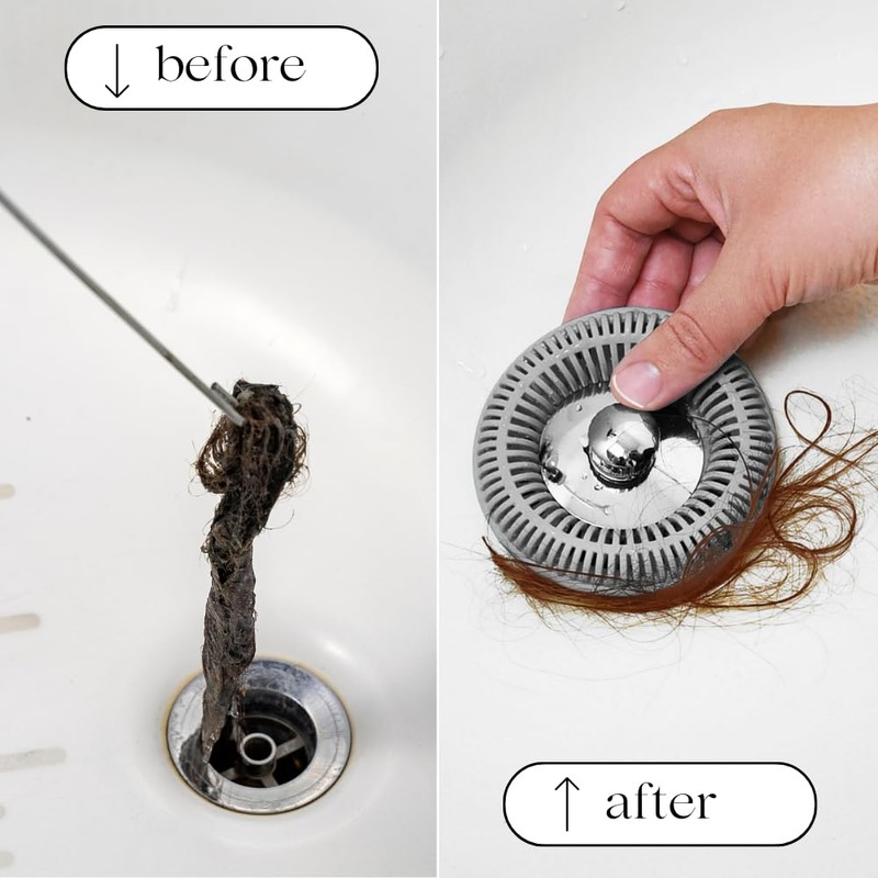 Hair Catcher for Shower Drain & Bathtub – TubRing Pop-Up