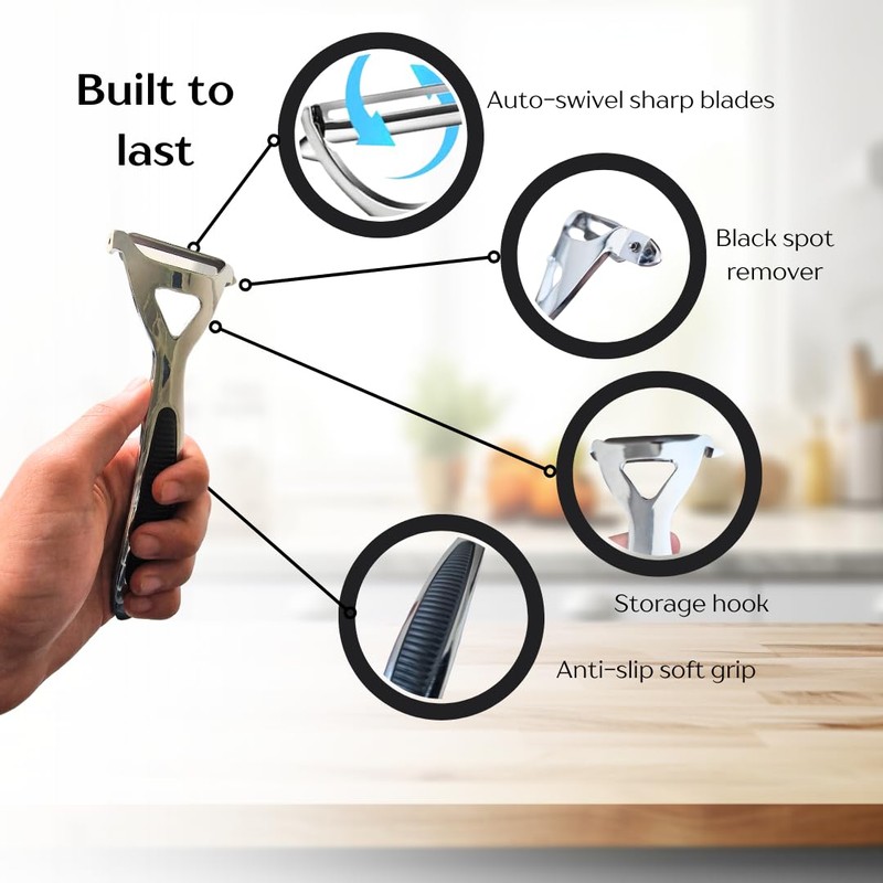 ARCUS Potato Peeler - Kitchen Vegetable Fruit Peeler - Durable