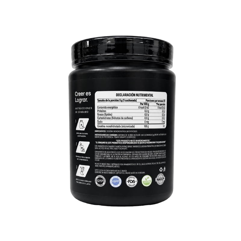 Suplemento alimenticio YAOCA creatina monohidratada 400 g