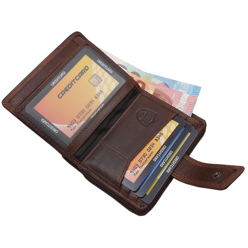 Small Genuine Cowhide Leather Women's Wallet / Purse / Purse