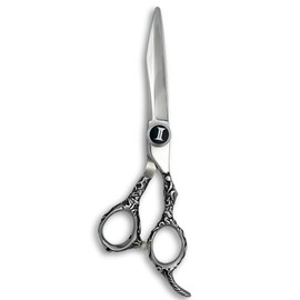6" Hair Cutting Shears for Professional Use - Decorative Handle - 440C Stainless Steel - Perfect for Wet or Dry Hair Cutting - Used by Barber and Hairdressers - Designed by Saki Shears