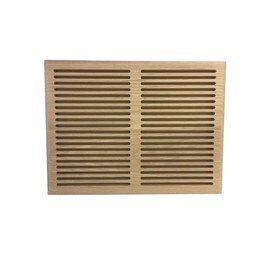 Cape Cod Air Grilles,10" x 14", Red Oak Hardwood Vent Floor Register Surface Mount, Slotted Style, Unfinished
