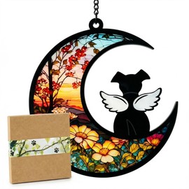 Dog Memorial Gifts,DIY Angel Dog Suncatcher Memorial,Loss of Dog Sympathy Gift,Pet Loss/Passing Away/Remembrance/Bereavement Gift