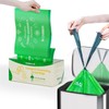 TERRACOR 13 Gallon Compostable Trash Bags Drawstring, Heavy Duty Extra