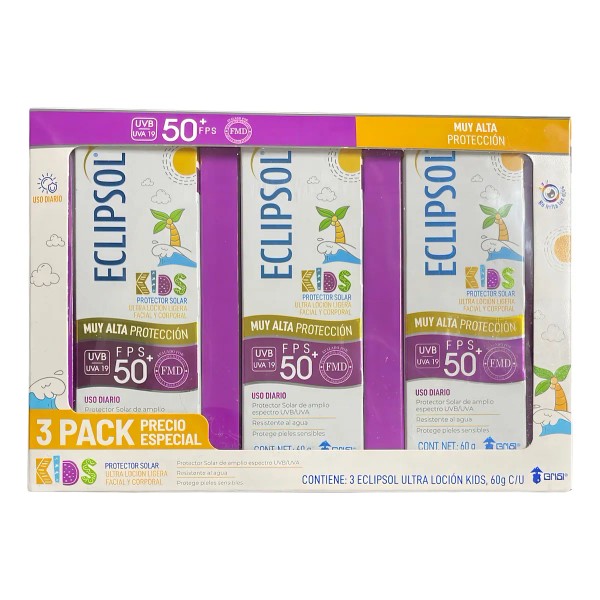 Eclipsol Ultra Locin Kids Protector Solar Facial y Corporal FPS50,