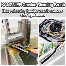 XANGNIER Hard Bristle Crevice Cleaning Brush,Multifunctional Gap Scrub Brush,Home Essentials,Bathroom Cleaner Tools for Household Use,Window,Toilet,Grout,Car,Kitchen Cleaning Brushes Gadgets,3 Pcs