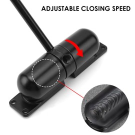 Felenny Automatic Door Closer Safety Spring Door Closer for Internal Garden External Doors Gates Shed Doors