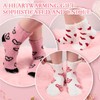 Jeyiour 4 Pairs Valentine's Day Cupcake Socks with Gift Boxes
