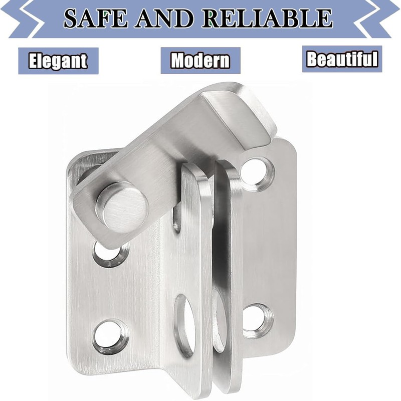 Litensh Door Bolt Stainless Steel Bolt Bolt Sliding Bolt Lock