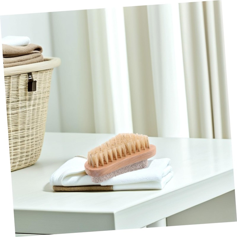 NOLITOY Foot Care Kit Stone Scrub Brush Nail Cleansing Tool