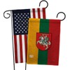 Lithuania Burlap Garden Flags Pack Regional Nationality Nation International World