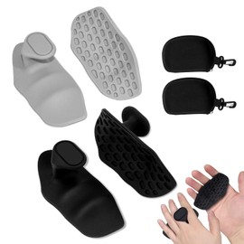 2 Pairs Anti-Slip Workout Weight Grips, Gym Hand Grips for Men Women, Anti-Slip Gym for Pull-Ups Training and Exercise, Hand Palm Protector Accessories with Storage Pouch
