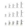 Hilitchi 510pcs M3 M4 M5 Stainless Steel Flat Head Hex