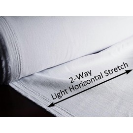 1-yard 8 oz White Denim Fabric for sewing, crafting|Lightweight White Stretch Denim Fabric |White Denim fabric by the yard |Jean Material|White Denim Material|White Jean Fabric