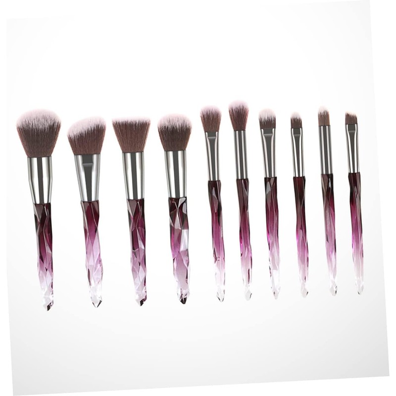 Ipetboom Juego De 10 Brochas De Maquillaje Con Cerdas Blancas