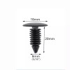 SNS 100X 8mm Bumper Clips Retainer Car Plastic Rivets Fastener