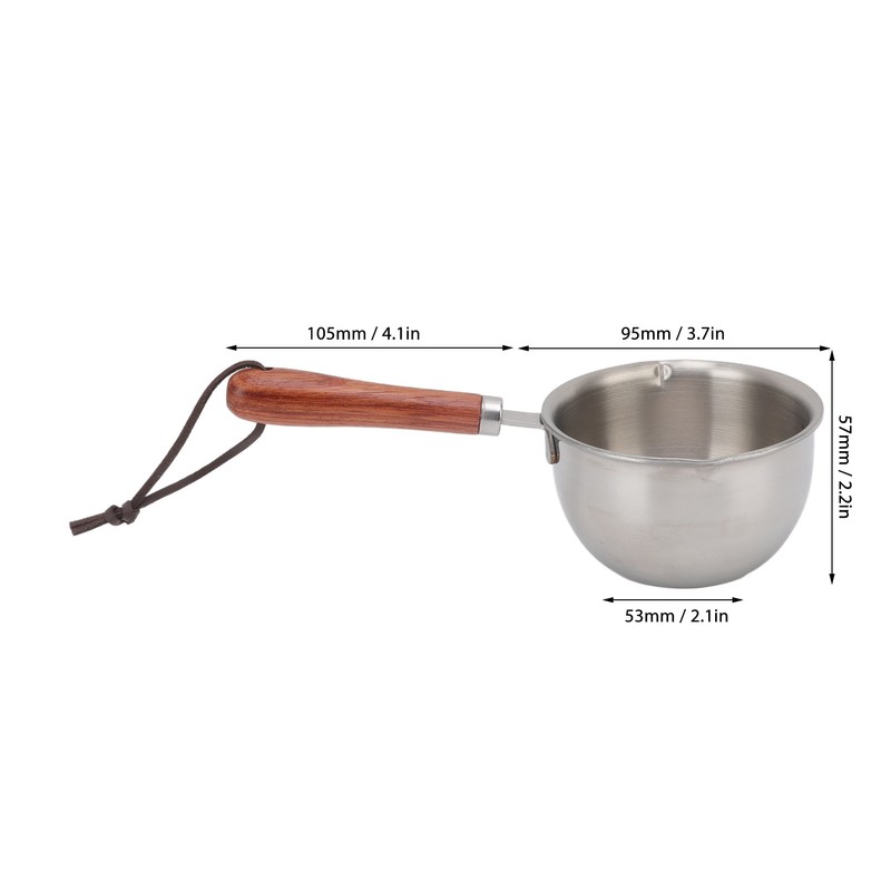 Mini Butter Warmer Pan Stainless Steel Quick Oil Warmer Pot