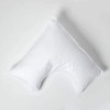 HOMESCAPES White Pure Egyptian Cotton V-Shape Pillowcase 200 TC 400