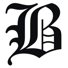 Applicable Pun Old English Letter B - Vinyl Decal for Outdoor Use on Cars, ATV, Boats, Windows and More - Black 5 Inches Tall