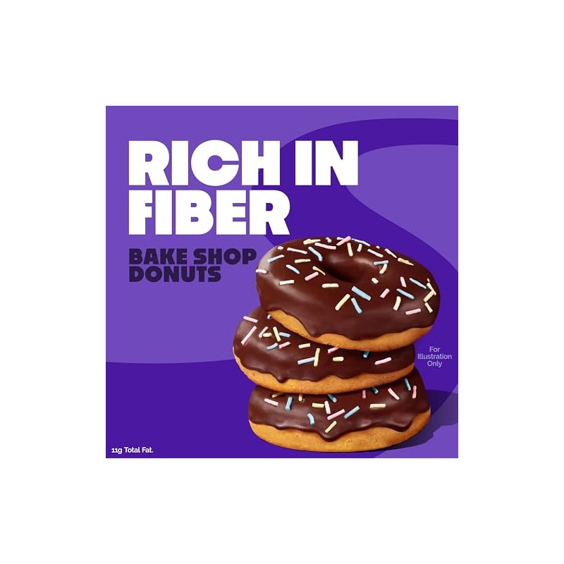 Quest Nutrition Bake Shop, Chocolate Frosted Donuts, 14g Protein, Less