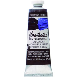 Grumbacher Pre-Tested Oil Paint, 37ml/1.25 Ounce, Ultramarine Blue Deep (P307G)