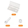 sourcing map 4 x Acrylic Hinges 1.8 x 1.5 Inch